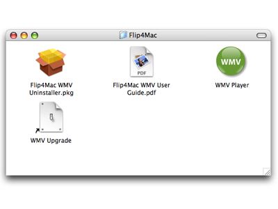 apple quicktime player with flip4mac wmv components