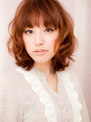 40代 髪型 ミディアム パーマ Sanpatsu