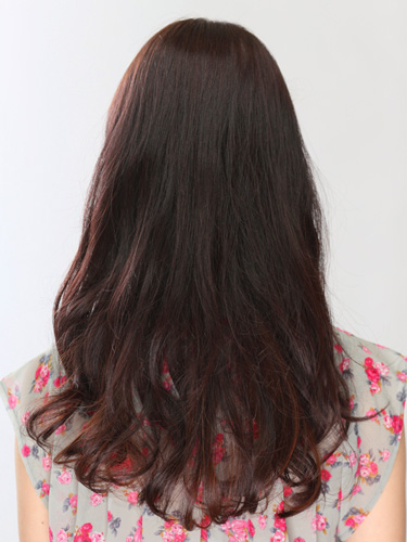 センターパートのリラックス編みこみ