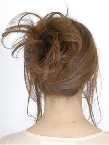 カジュアル夜会巻きアップ