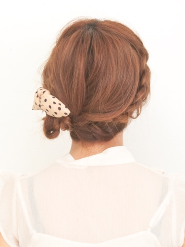 外国人風 三つ編みアレンジ