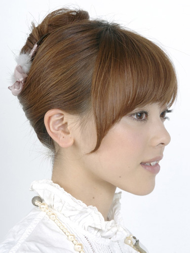 シンプル夜会巻きアップ