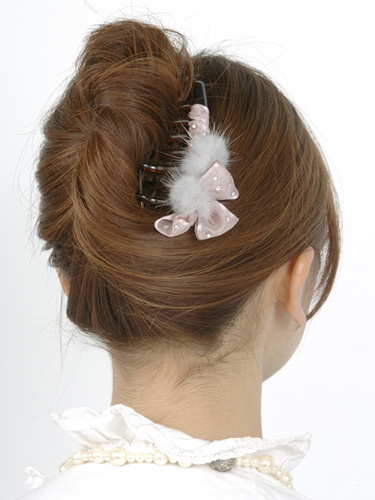 シンプル夜会巻きアップ