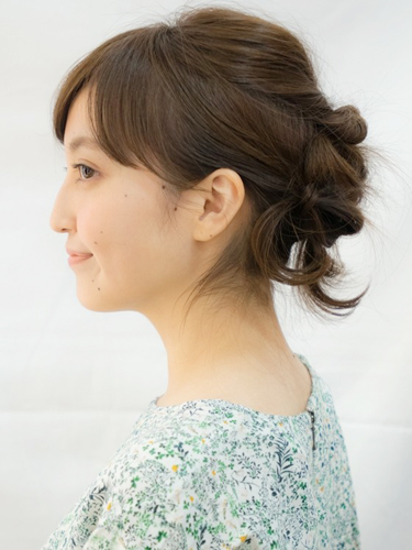 【おだんご】シニヨン風ミニおだんご