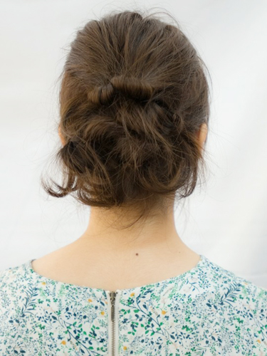 【おだんご】シニヨン風ミニおだんご