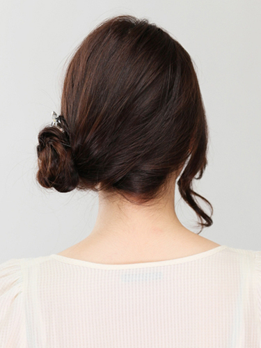 【おだんご】ゆるふわ三つ編みアップ