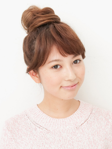 【おだんご】ふわっと前髪でヘルシーおだんご