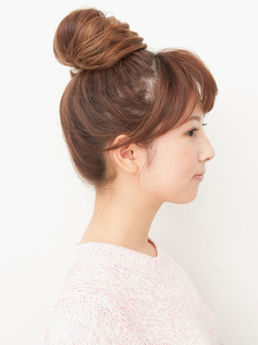 【おだんご】ふわっと前髪でヘルシーおだんご