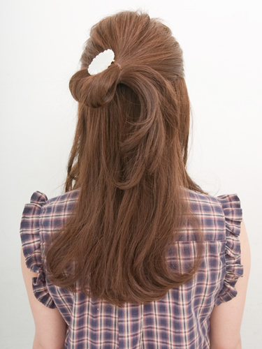 ロングヘア・ナチュラル小顔アレンジ