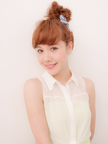 ミディアムヘア・簡単おだんごヘアアレンジ