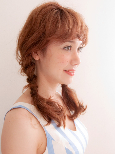 ミディアムヘア・お洒落リゾートアレンジ