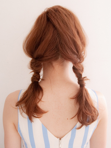 ミディアムヘア・お洒落リゾートアレンジ