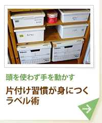 頭を使わず手を動かす 片付け習慣が身につくラベル術